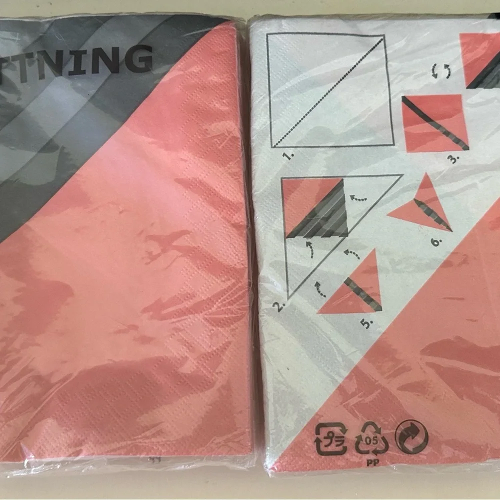 NEW NWT IKEA SITTNING 60 Large Napkins Paper Plane 3 Ply Germany Party RARE
